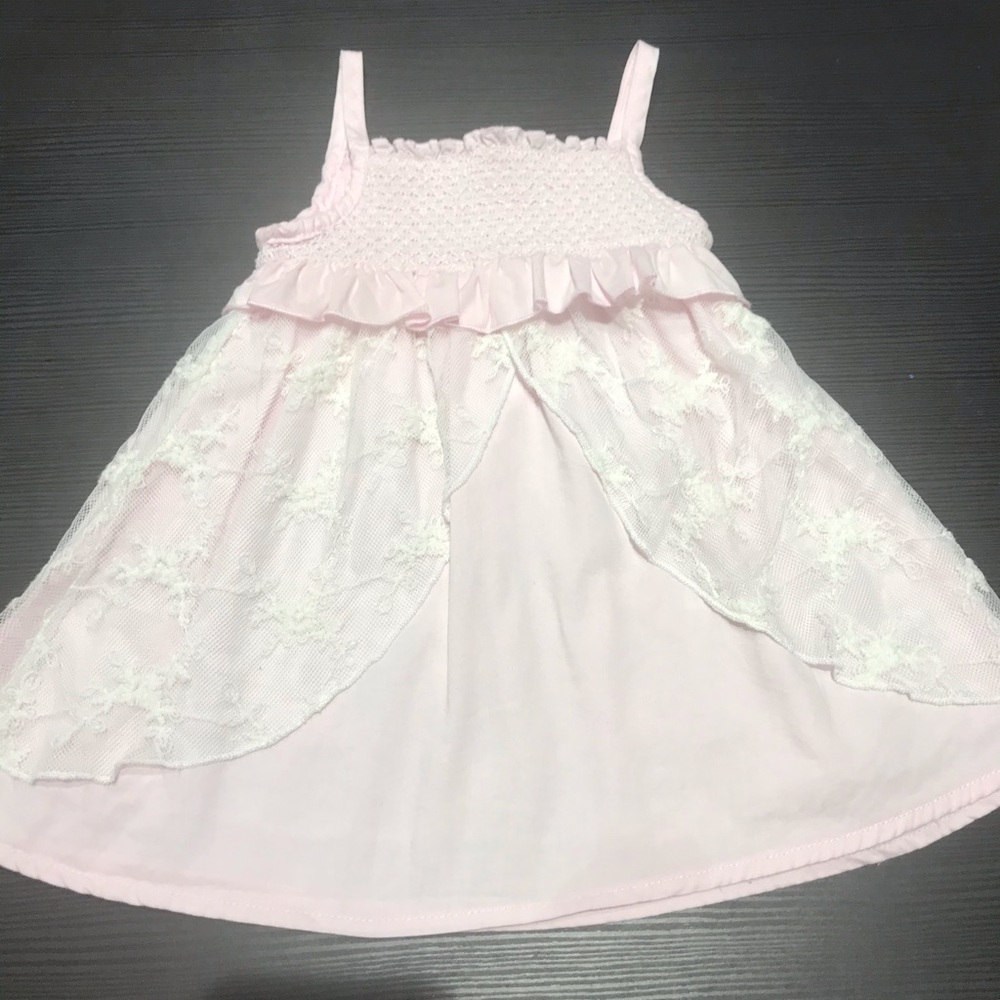 Wendy Bellisimo Pink and Lace 6-9M Dress